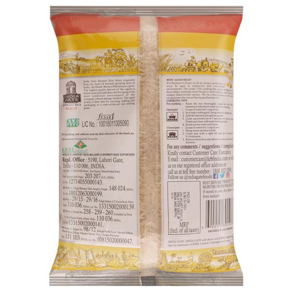 India Gate Basmati Rice Select 1 Kg view 2