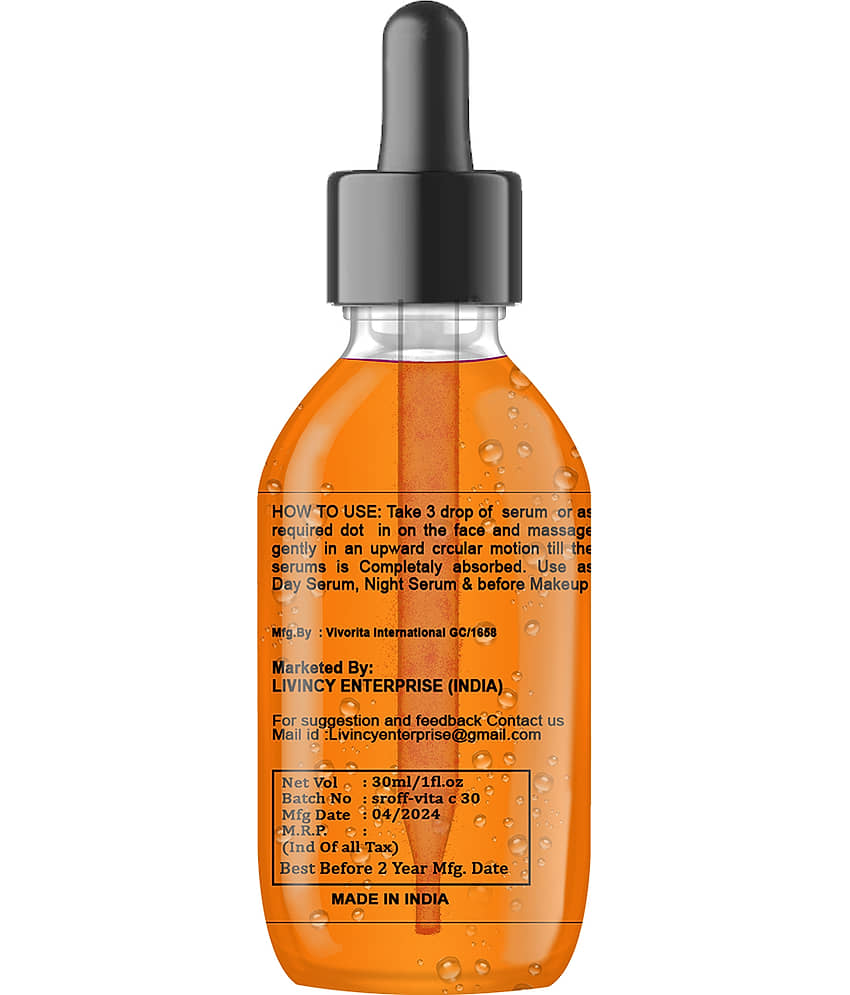 LIVINCY Face Serum Vitamin C Spot Removal For Normal Skin ( Pack of 1 ) view 2