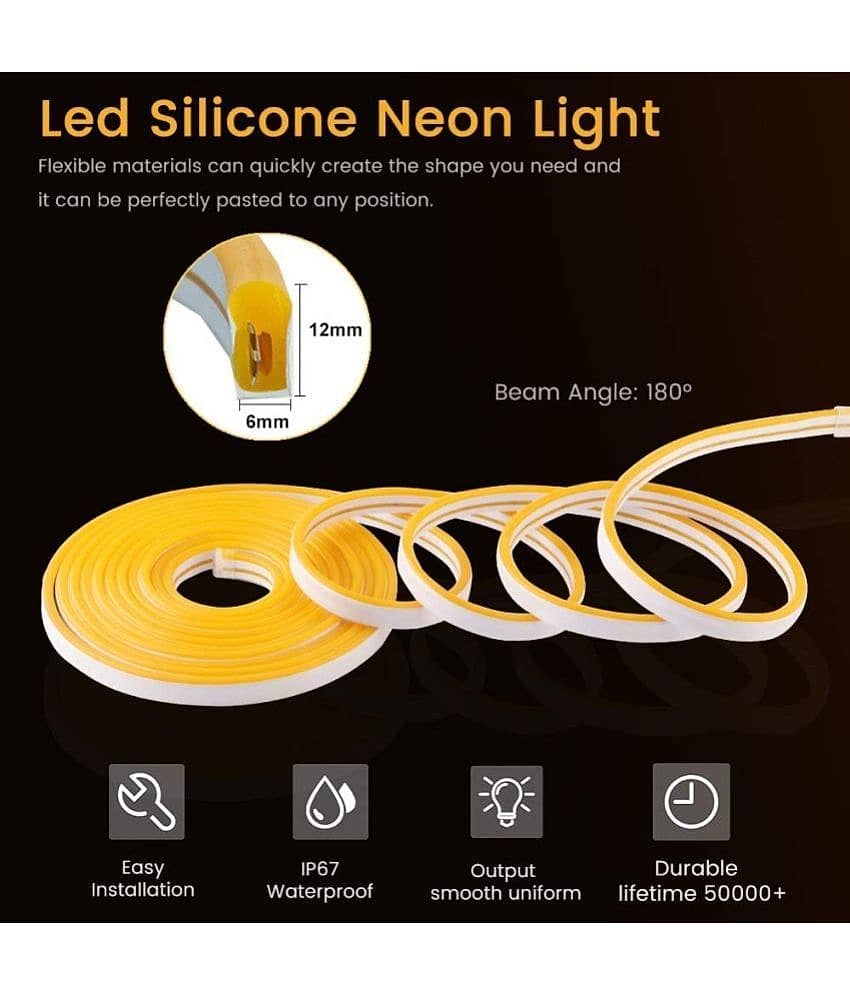DAJUBHAI Yellow 5Mtr Neon Light ( Pack of 1 ) view 2
