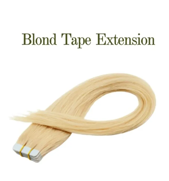 Blonde #613 Color 100% Indian Remy Human Hair Extension 14 inch view 2