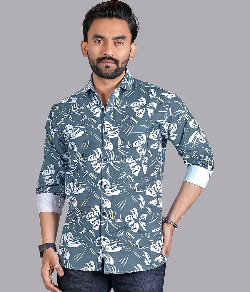 ADWYN PETER 100% Cotton Regular Fit Printed Full Sleeves Men's Casual Shirt - Multicolor 12 ( Pack of 3 ) view 2
