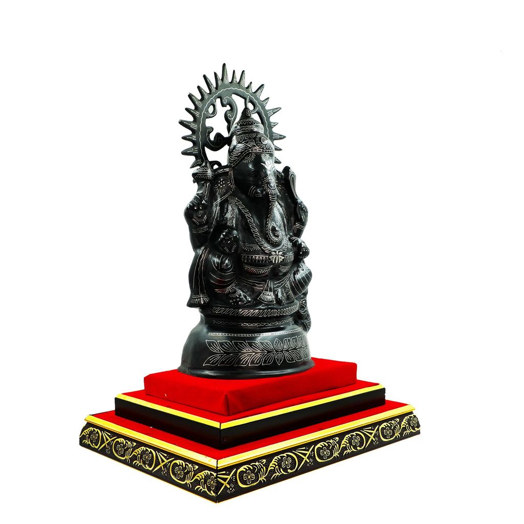 Bidri Ware Ganesh Tarkashi (1TMTDCOKA09787) view 2