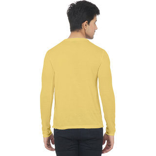 Yellow color full sleeve tiger t printed tshirt view 2
