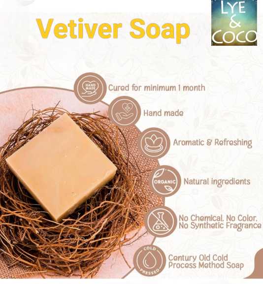 Vettiver Soap 100 Gms (Pack of 3)