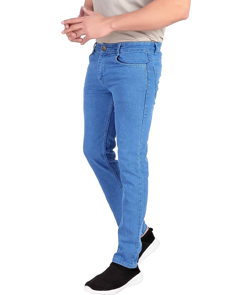RAGZO - Blue Denim Slim Fit Men's Jeans ( Pack of 1 ) view 2
