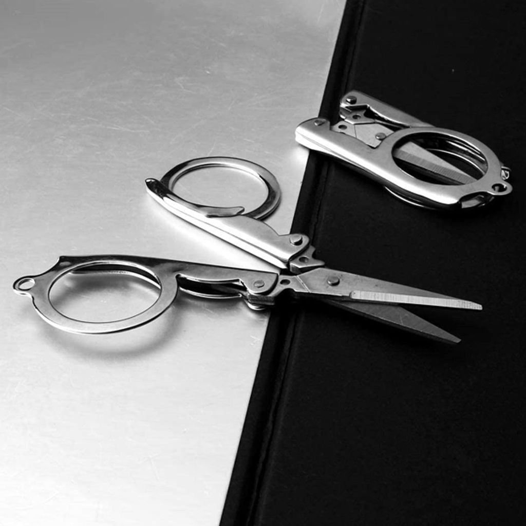 DHRUVINSRI Folding Scissor 3.5inch Used in Crafting and Cutting Purposes for Children’s and Adults. view 2