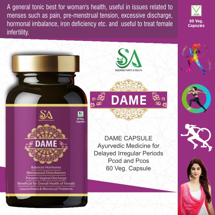 DAME( Women ayurvedic herbs, Shatavari, Ashwagandha, Ashoka, Lodhra, Babool) view 2