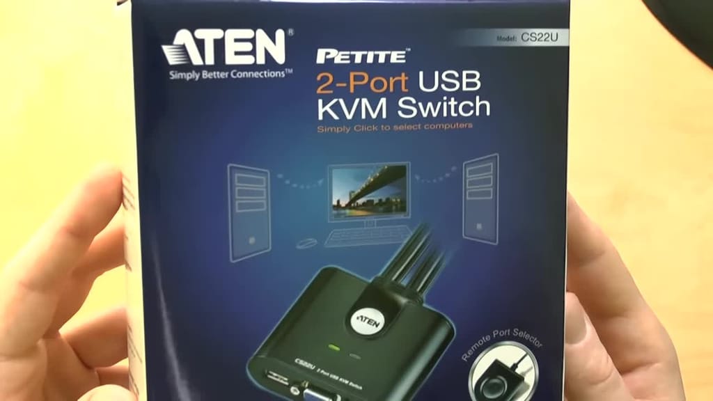 Aten 2 Port KVM Switch CS22U view 2