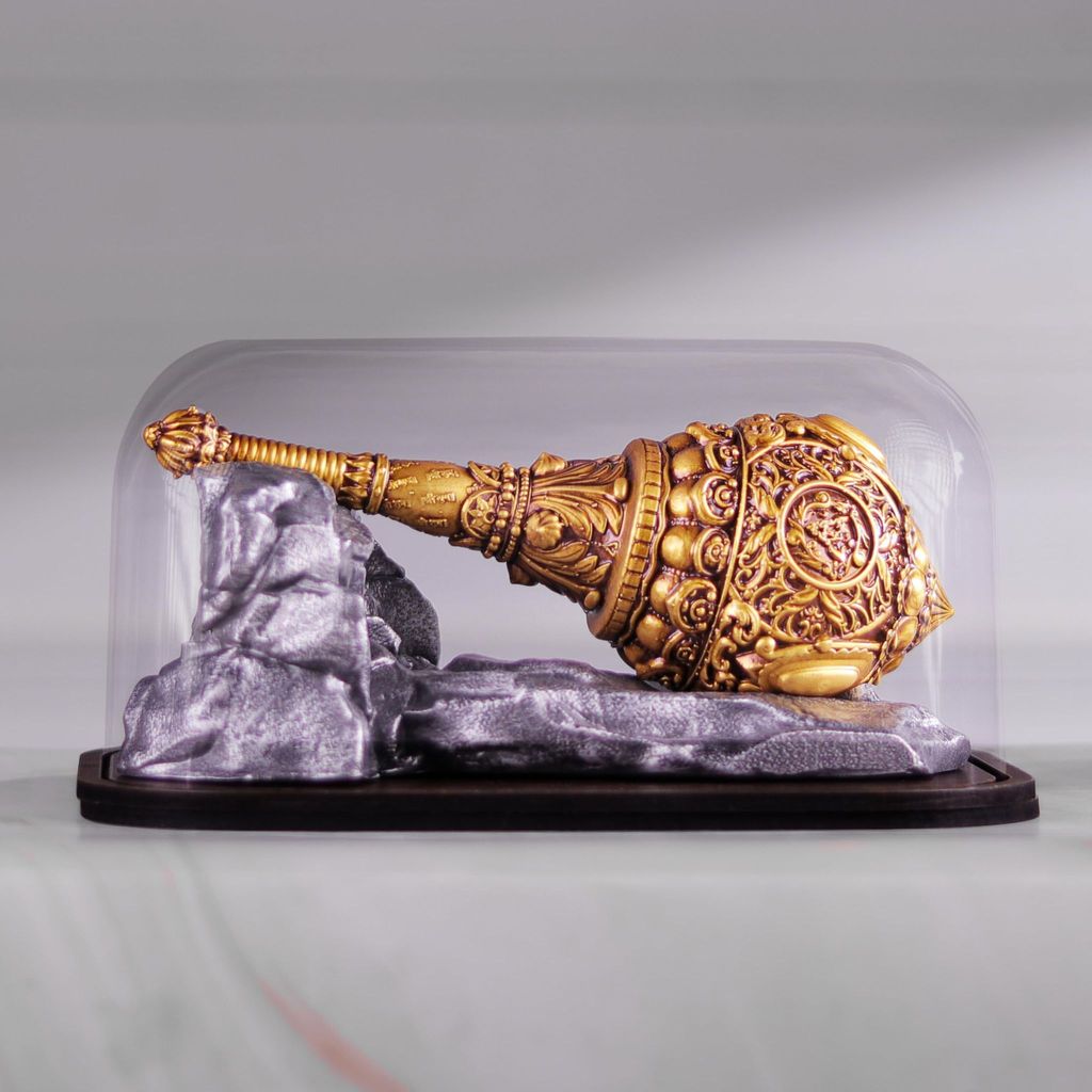 Artarium Acrylic Hanuman Ji Gada | Bajrang Bali Gada | Hanuman Sota Decorative Showpiece for Pooja, Decoration, Home Decor Living Room Office Decoration & Gifting Pack of 1 view 2