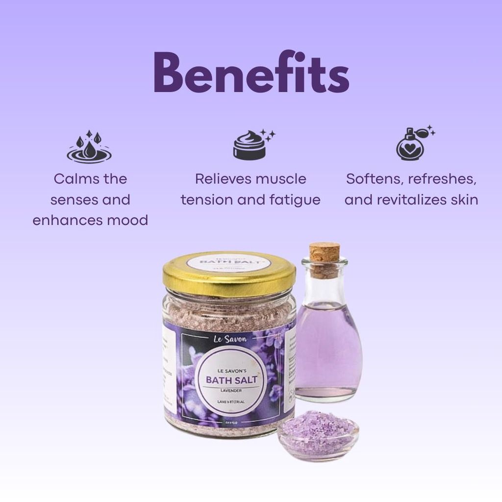Le Savon Lavender Bath salts view 2
