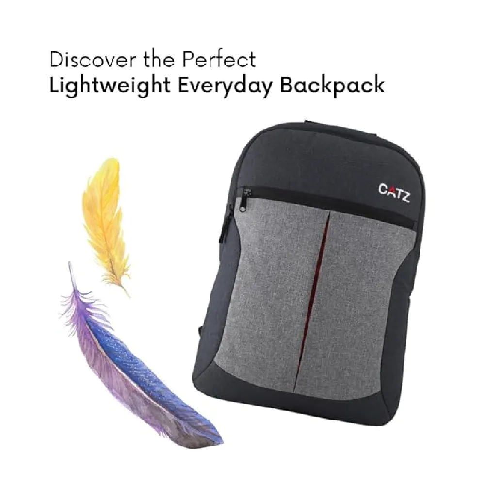 CATZ "Medley" Trendy Two-Toned Backpack 17 Litres |Luxurious,Versatile,Multipurpose, Tech-Friendly Design, Water Resistant Backpack (Fits 15.6" Laptops, Multicolor) view 2