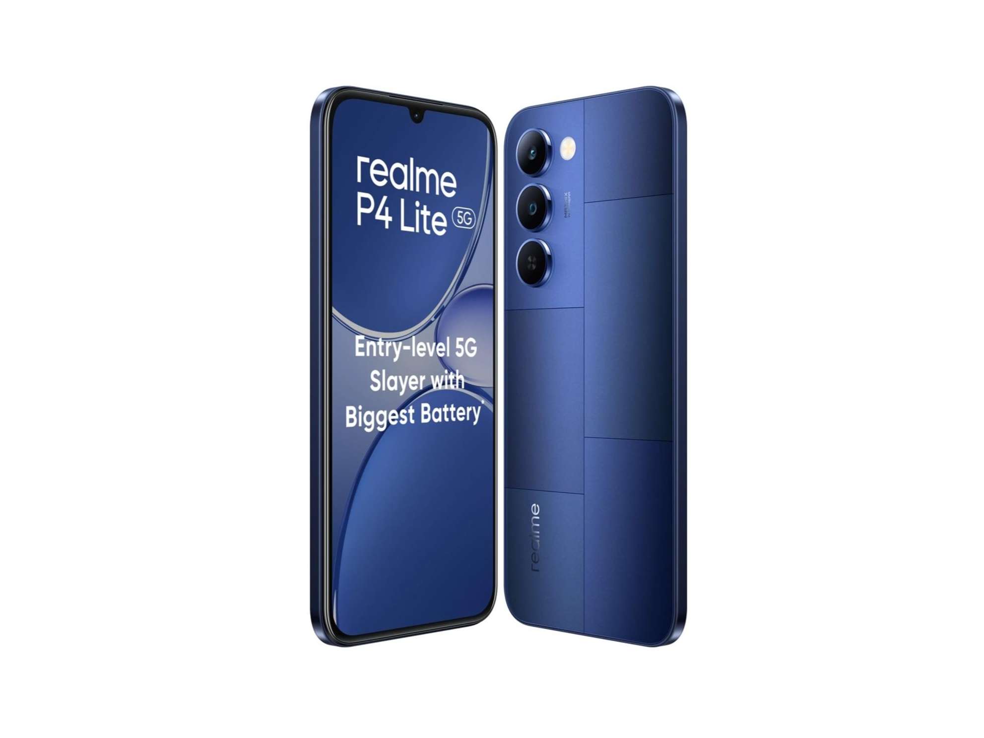 Realme P4 Lite 5G Smartphone, 4GB RAM, 128GB Storage - Mosaic Blue view 2