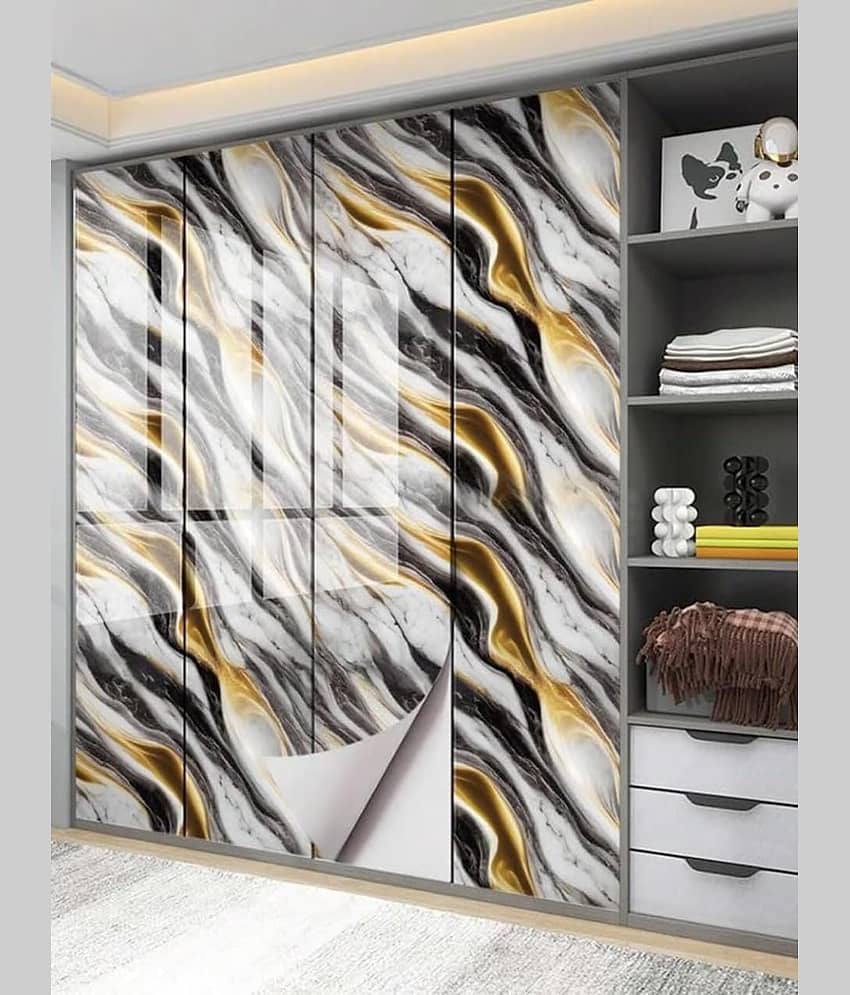 SWIPE NSEE Abstract Wallpaper ( 60 x 200 ) cm ( Pack of 4 ) view 2