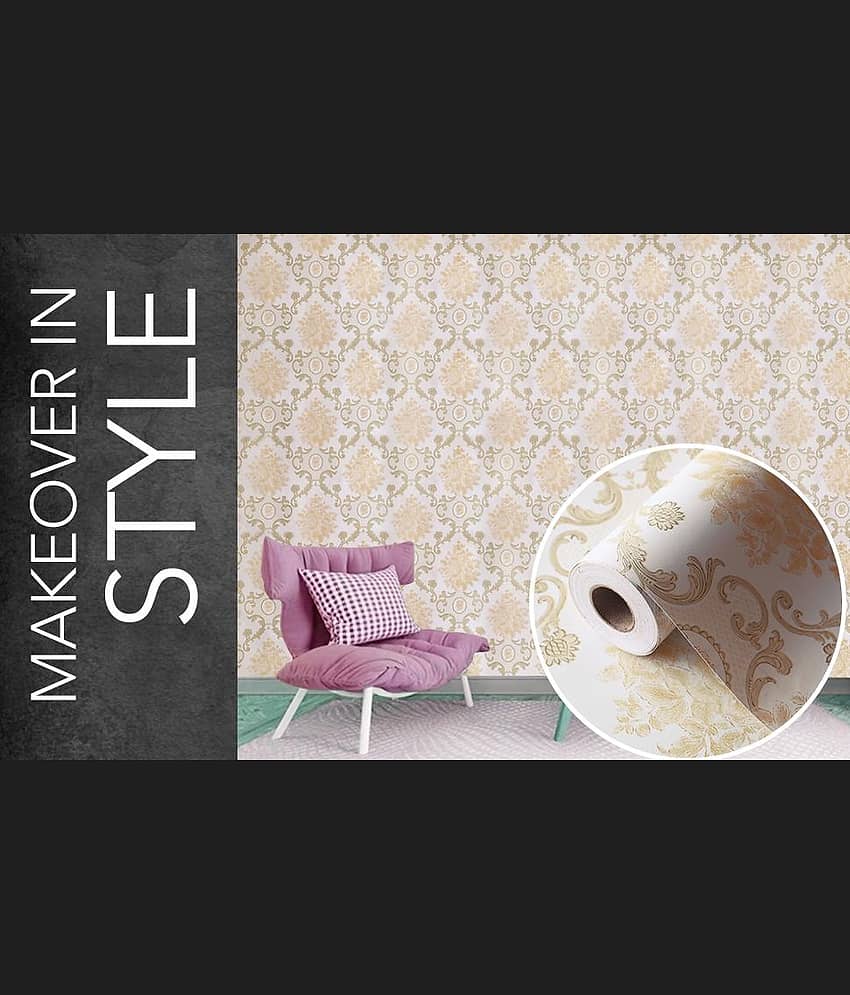 LAAYO Wallpaper & Wall Sticker - Abstract Wallpaper ( 45 x 250 ) cm ( Pack of 1 ) view 2