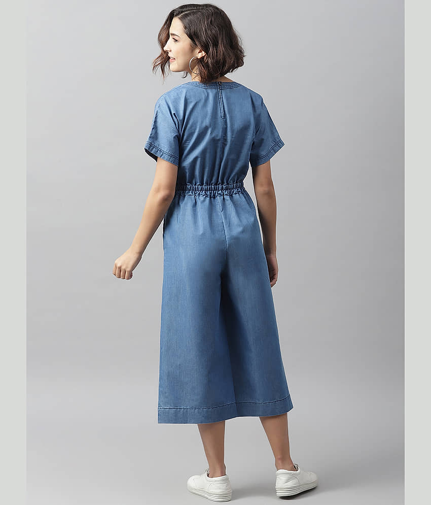 StyleStone Blue Denim Jumpsuit - Single view 2