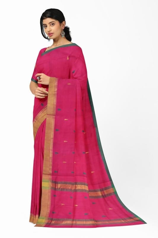 APCO Handloom - Women's Rahajmundry Pure Cotton Grey Handloom Saree (Angara Handloom Saree) 79 view 2