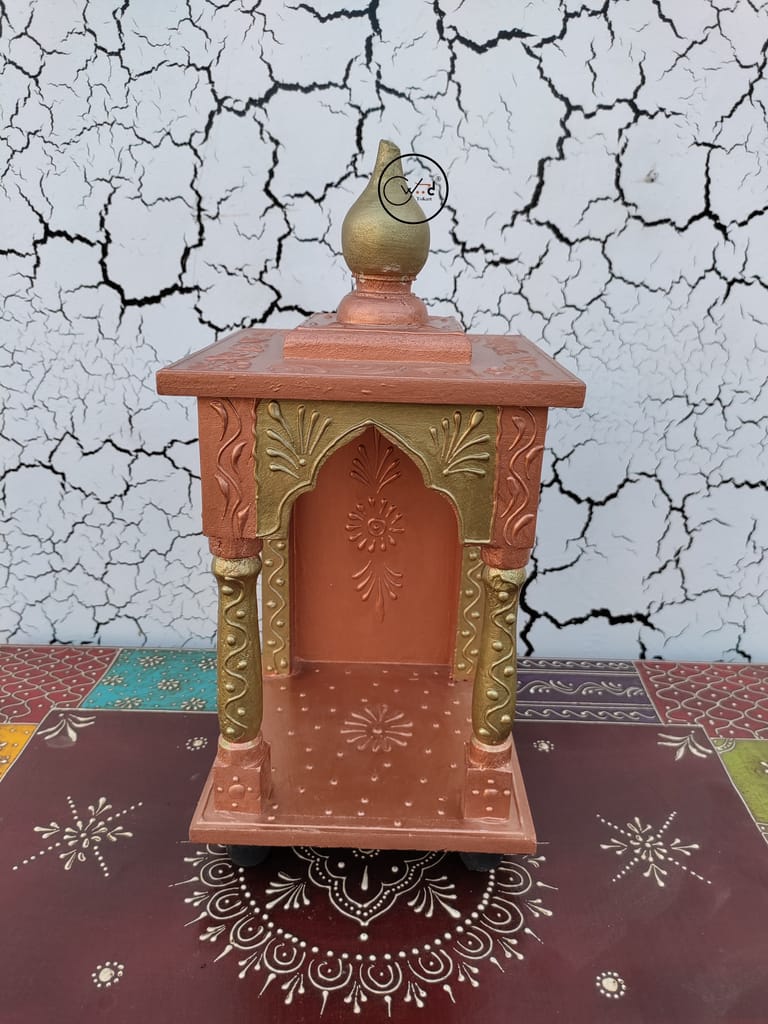 Creative Handicrafts Wooden Plywood Mandir for Pooja Home Decoration Wall Hanging Beautiful Temple view 2