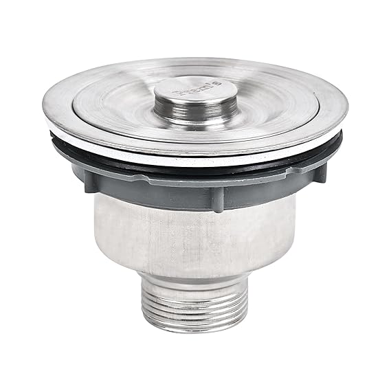 Prem's Stainless Steel Kitchen Sink Drain Waste Coupling or Waste Jali Used in Kitchen Sink (304 Grade Stainless Steel Material with Under Basket 4 INCH) (Made in India) Size 4 INCH pack Of 2