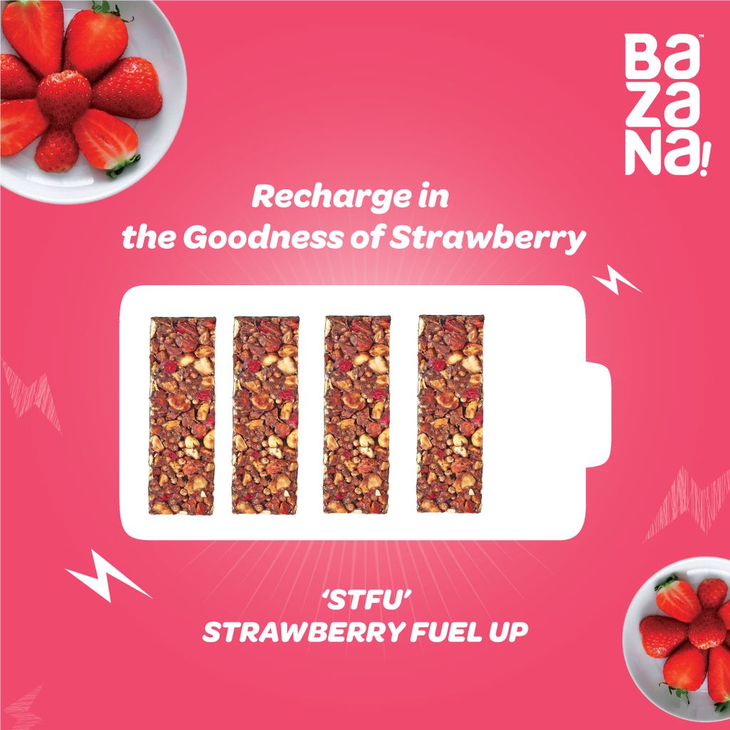Bazana Raspberry Energy Bars (BRB) - Experience the Perfect Blend of Health and Delight with Healthy & Delicious Snack Bars (38g x 12) for an Invigorating Snacking Experience! view 2