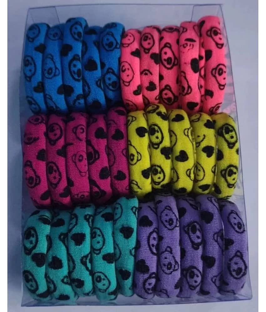 THRIFTKART Multi Color Women's Rubber Band ( Pack of 30 ) view 2