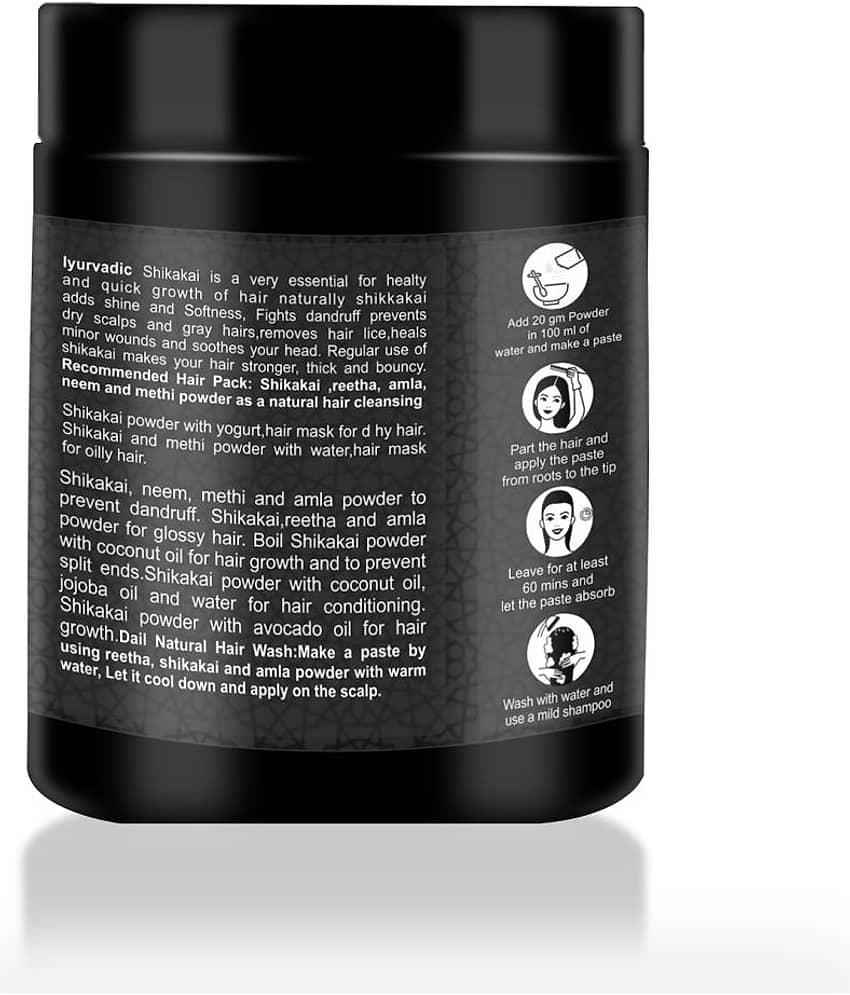 iYURVADIK 100% Pure Organic Shikakai Hair Scalp Treatment 500 g Pack of 2 view 2