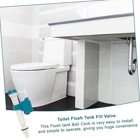 Prem's Ball Cock big High QualityAnti-Siphon Toilet Flush Tank Fill Valve Adjustable 7" to 11" Flush Tank Ball Cock Repair Kit Suitable for One and Two piece Toilets Commodes white Pack Of 2 view 2
