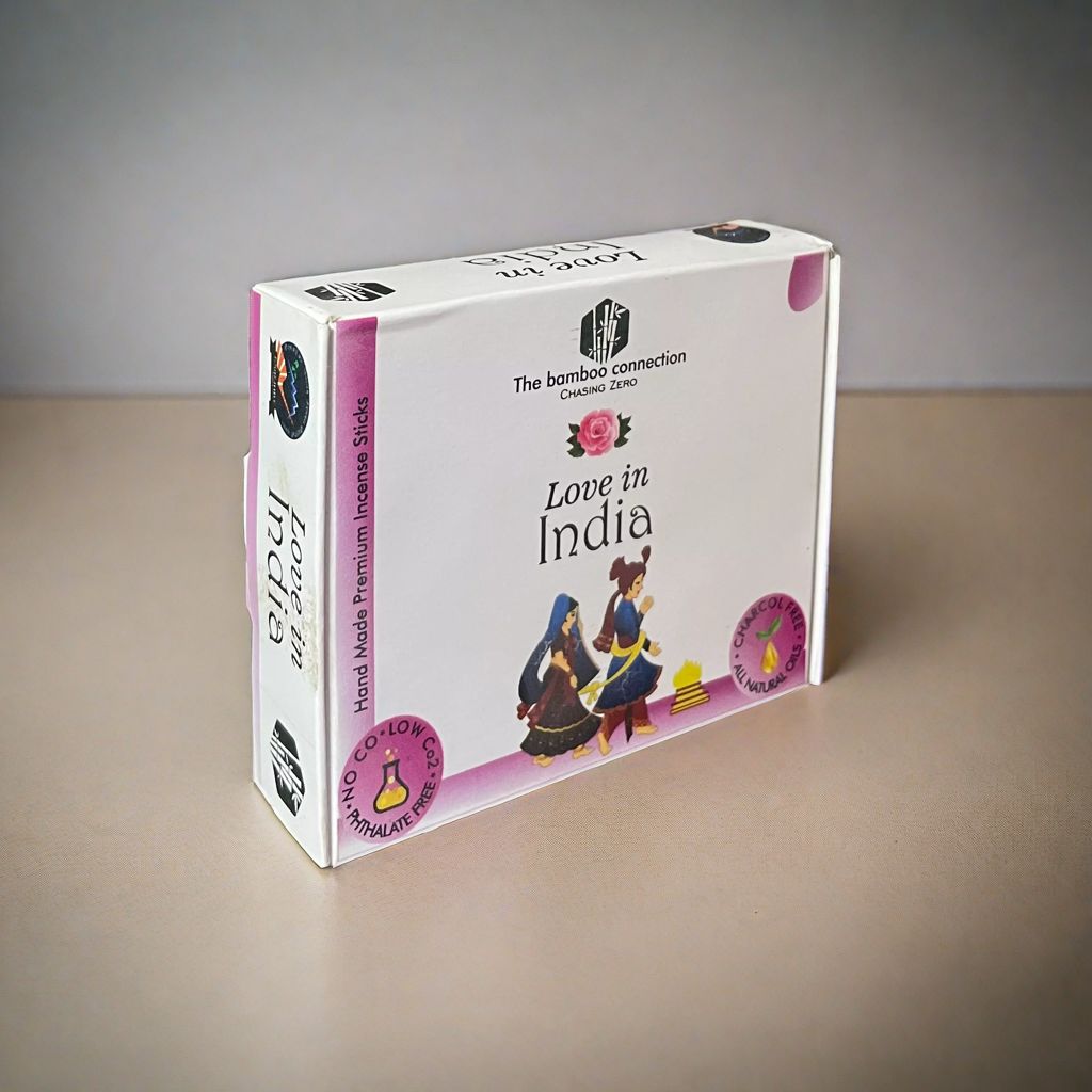 The Bamboo Connection | Love In India | Phthalate free, Charcoal free, Chemical free | Rose Fragrance | 100% Natural