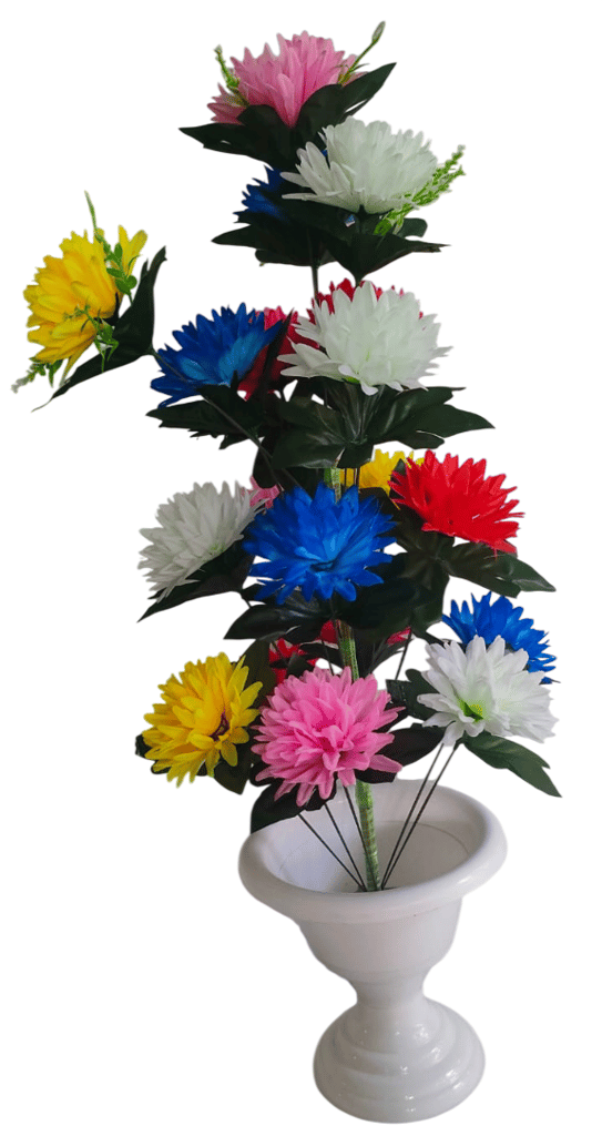 Artificial Flowers with Pot for Home Decor view 2
