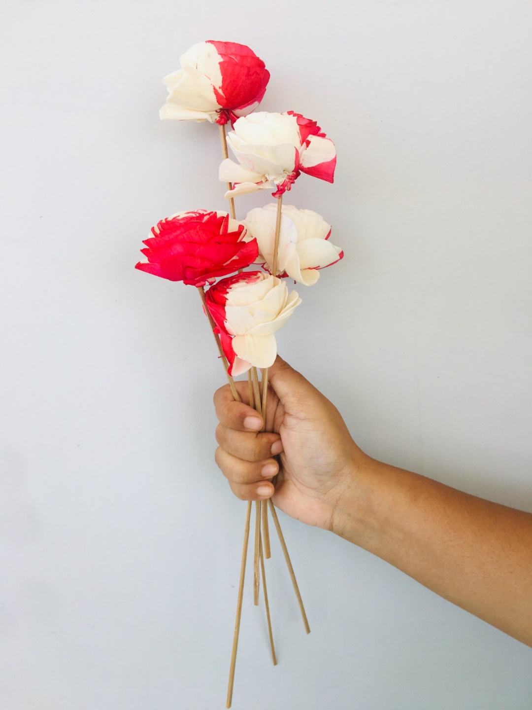 Strawberry Pink Sola Flower (5pcs) view 2
