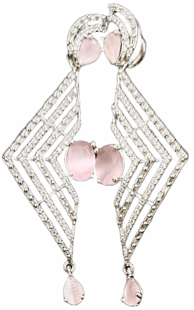 American Diamond Beautiful Earrings view 2