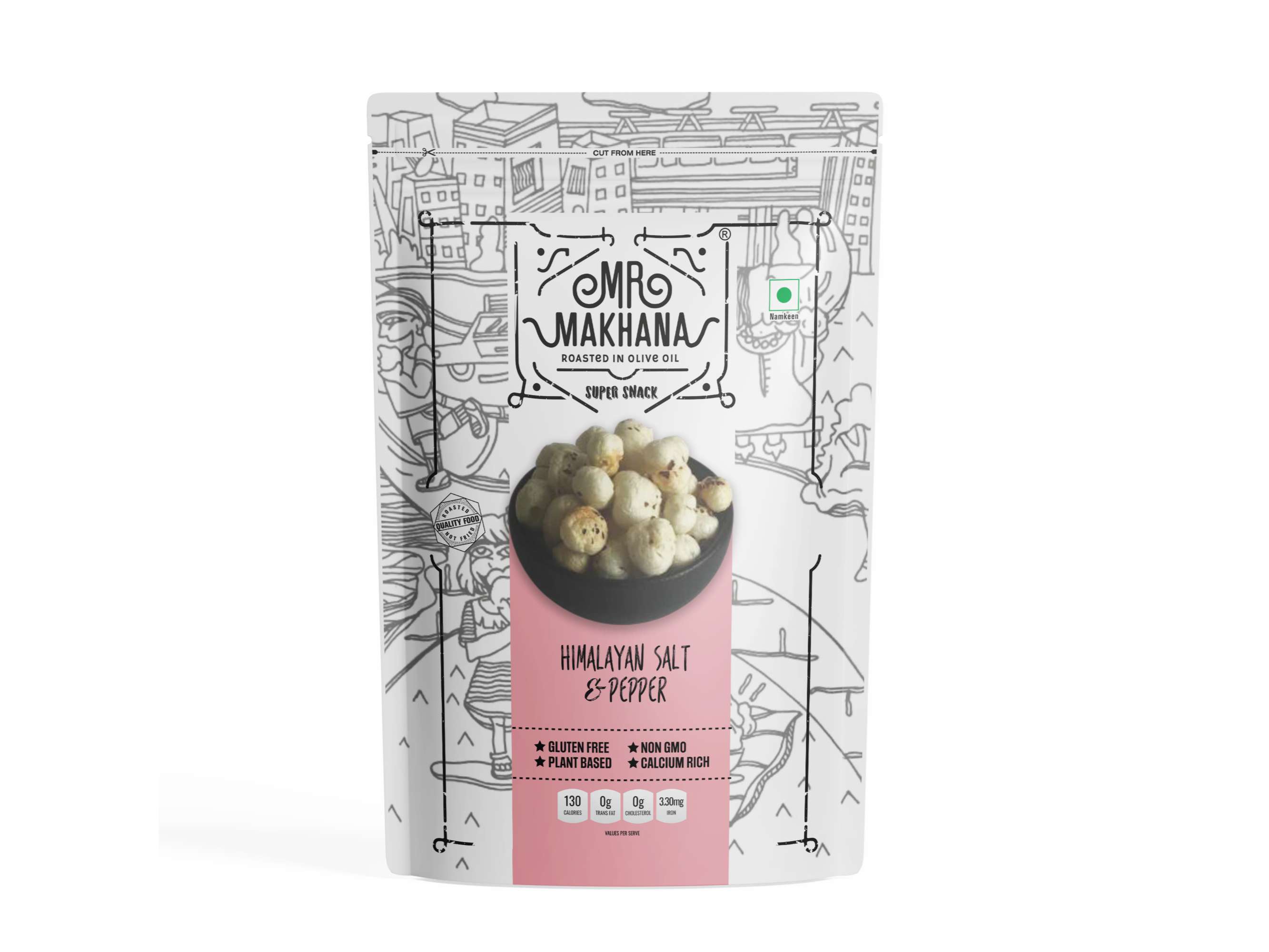 MR MAKHANA HIMALYAN SALT& PEPPER | 55 G | PACK OF 4