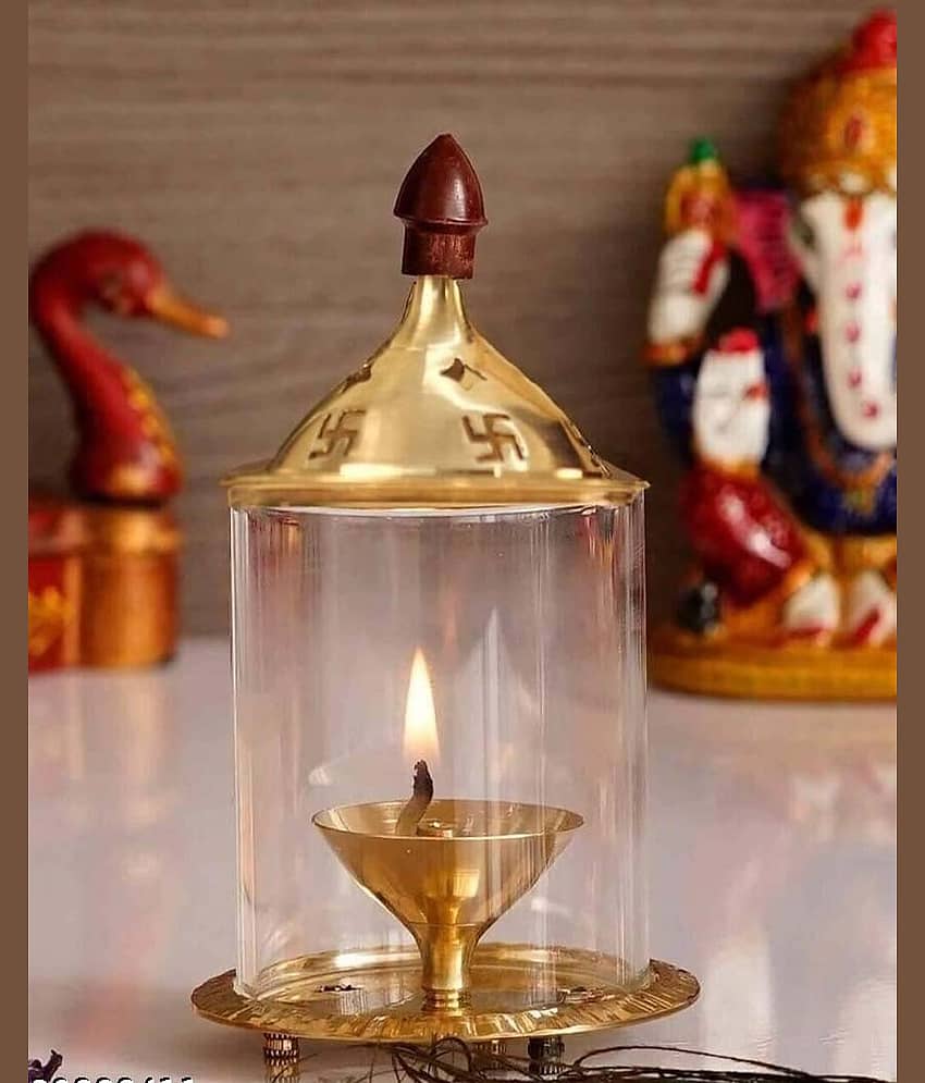 Heaven Decor Brass Akhand Diya - Pack of 2 view 2