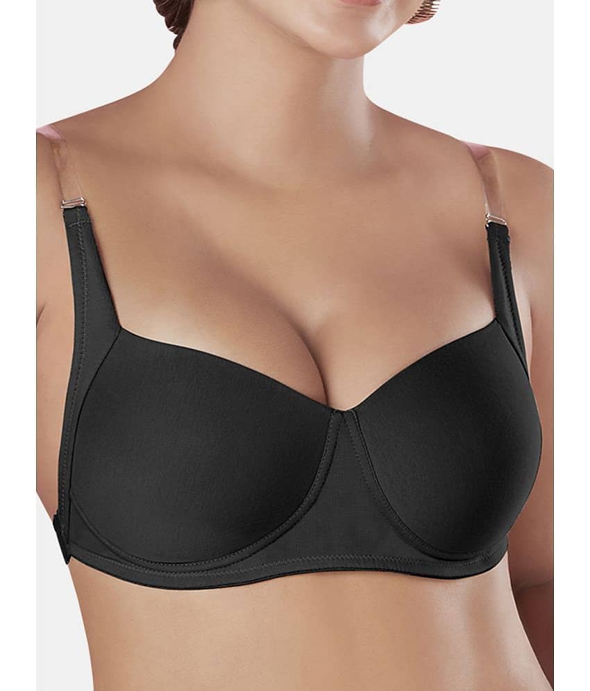 Sonari Cotton Lightly Padded Women's T-Shirt Bra ( Beige ) backeyeskin view 2