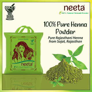 Neeta 100 Natural Henna Powder For Hair Colour, Pure Mehendi Powder 250gm,Natural Brown view 2
