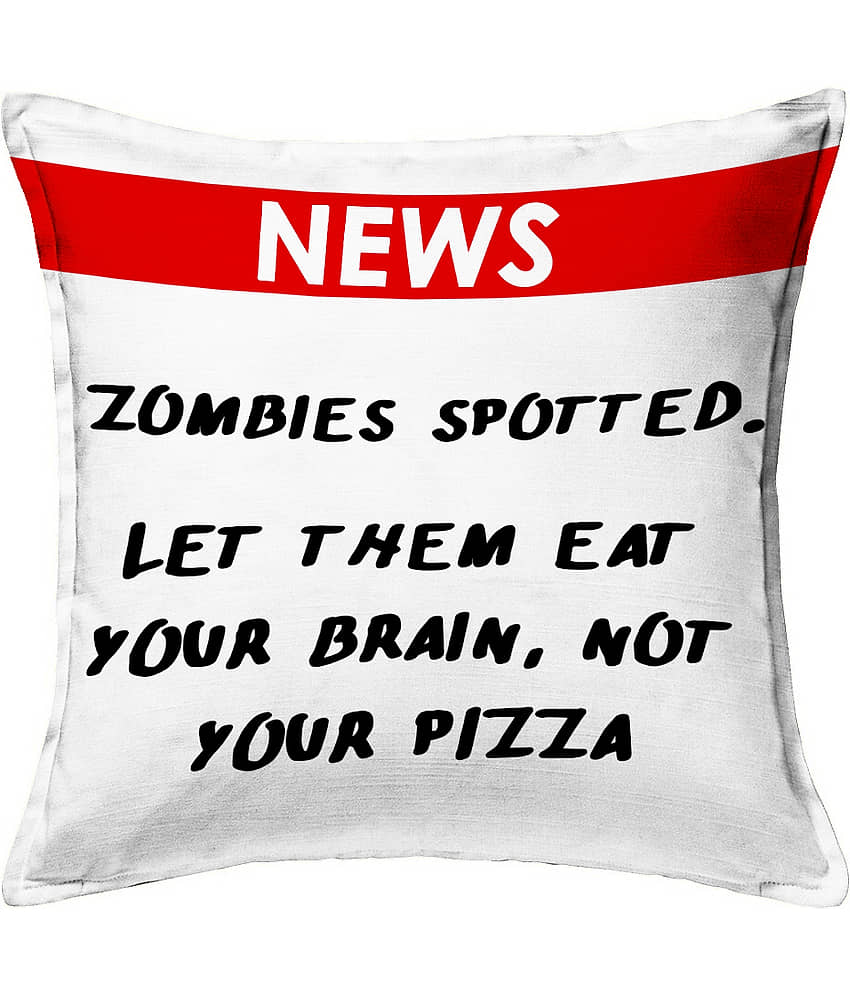 Houzzcode - Water Repellent Black Polyester Pillow Covers 40x40x3 ( Pack of 1 ) view 2
