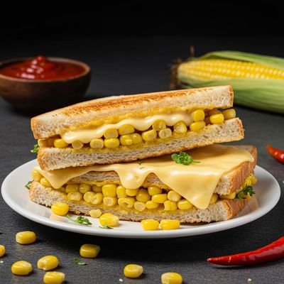 Baby Corn Cheese Sandwich