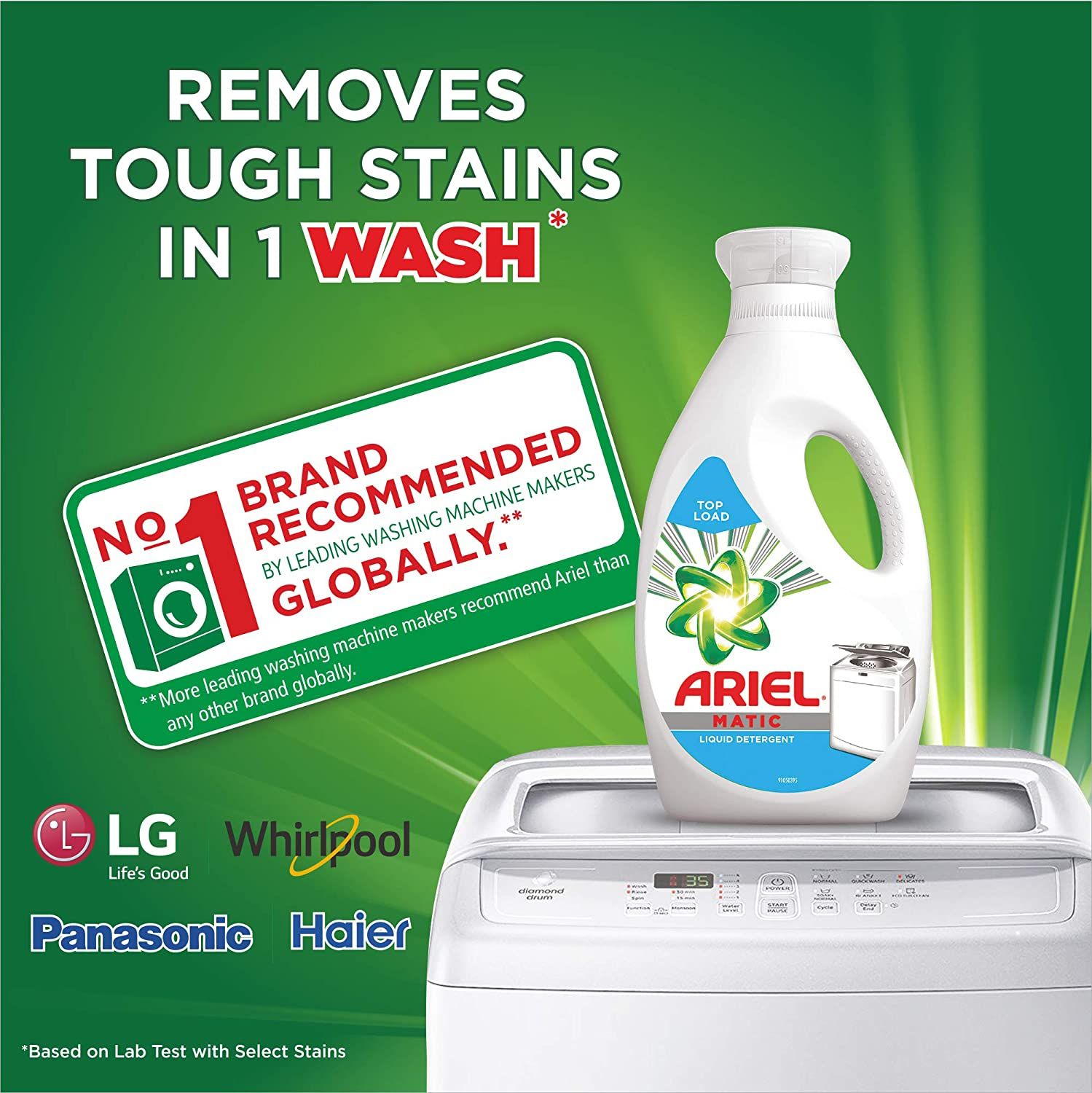 Ariel Matic Liquid Deteregent - Top Load, 1L view 2