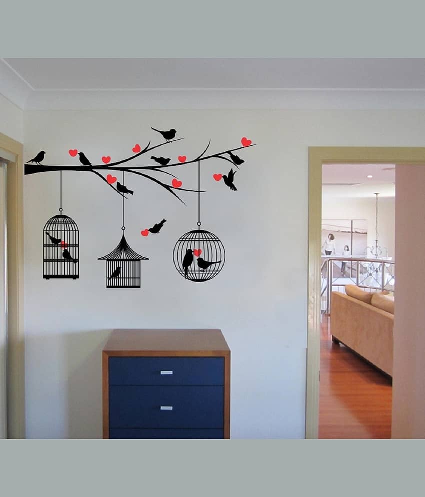 Inkfence Wall Sticker Birds ( 84 x 121 cms ) view 2