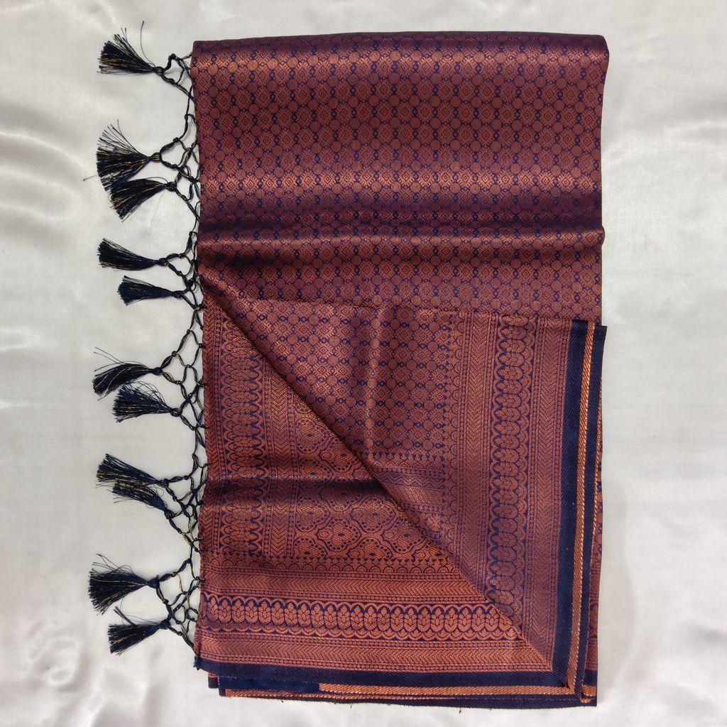Soft Silk Saree with Blouse view 2