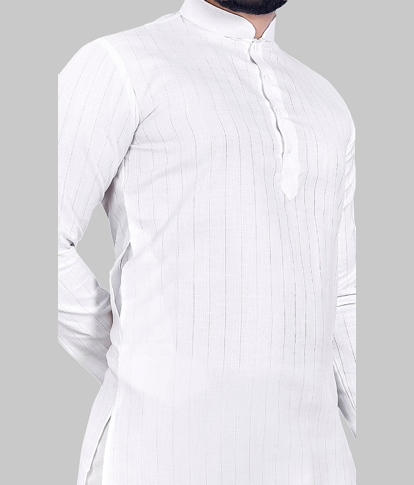 YUG ART - Pink Cotton Blend Men's Regular Kurta ( Pack of 1 ) view 2