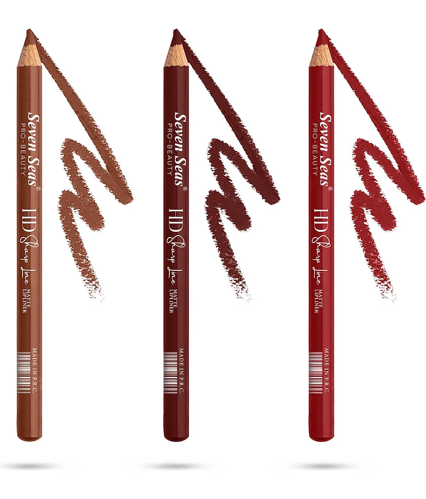 Seven Seas HD SHARP LINE Lip Liner Pencil Nude Pack of 3 4 view 2