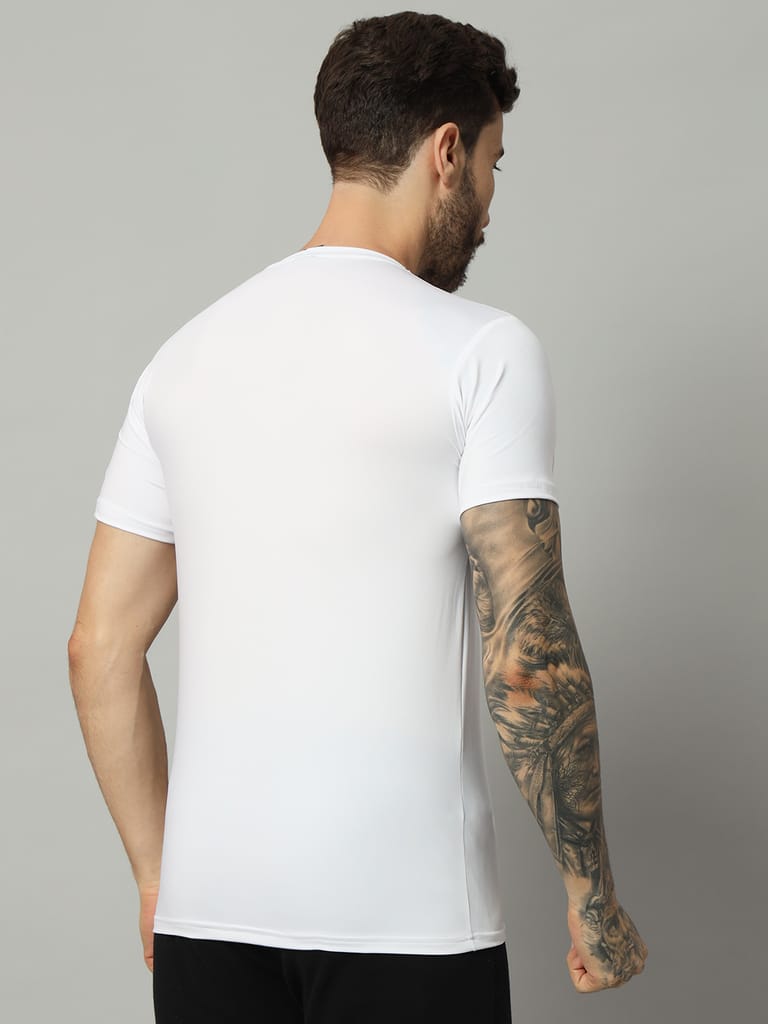 Savvy X Wear Men's Solid Round Neck Performance T-Shirt