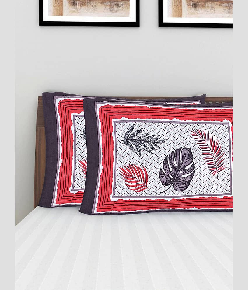 AJ Home - Pack of 2 Cotton Ethnic Regular Pillow Cover ( 68.58 cm(27) x 43.18 cm(17) ) - Brown view 2