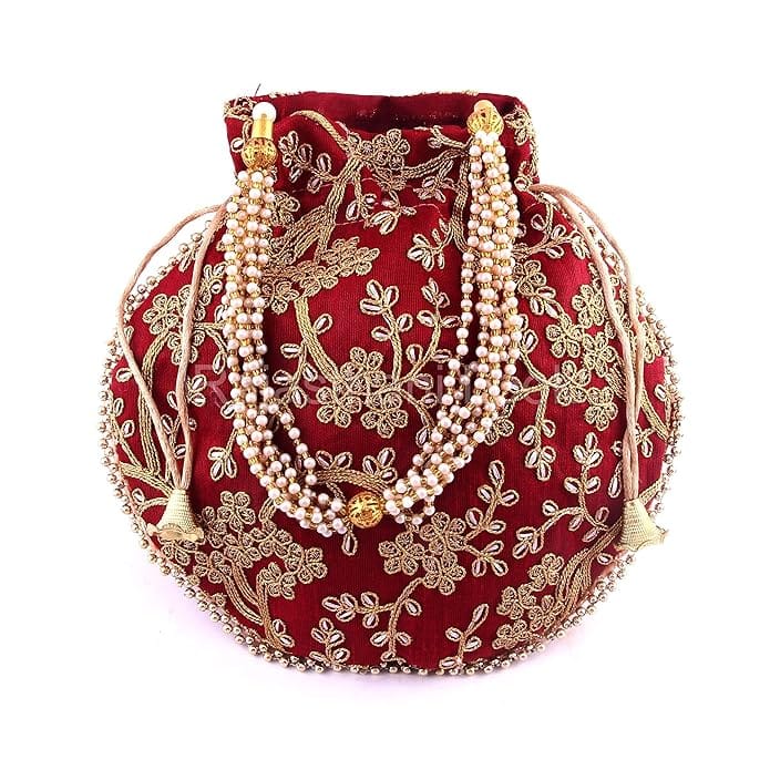 Rajasthani Look Women's Wristlets Ethnic Bridal Potli Combo ( Pack Of 9 ) view 2