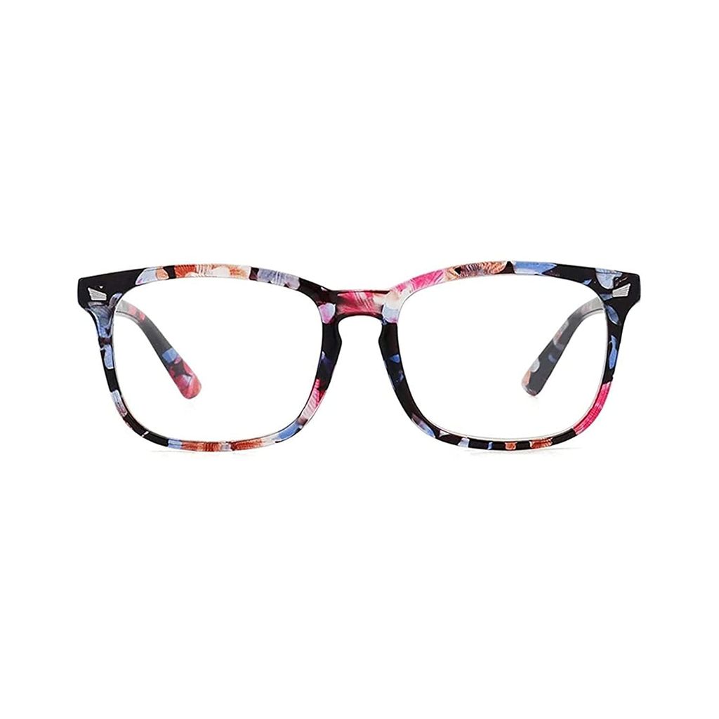 4Flaunt Blue Cut Computer Glasses for Eye Protection | Zero Power, Anti Glare & Blue Light Filter Glasses | UV400 Protection Specs for Women | TR90 Frames & CR39 Blue Cut Lens (Multicolor) view 2