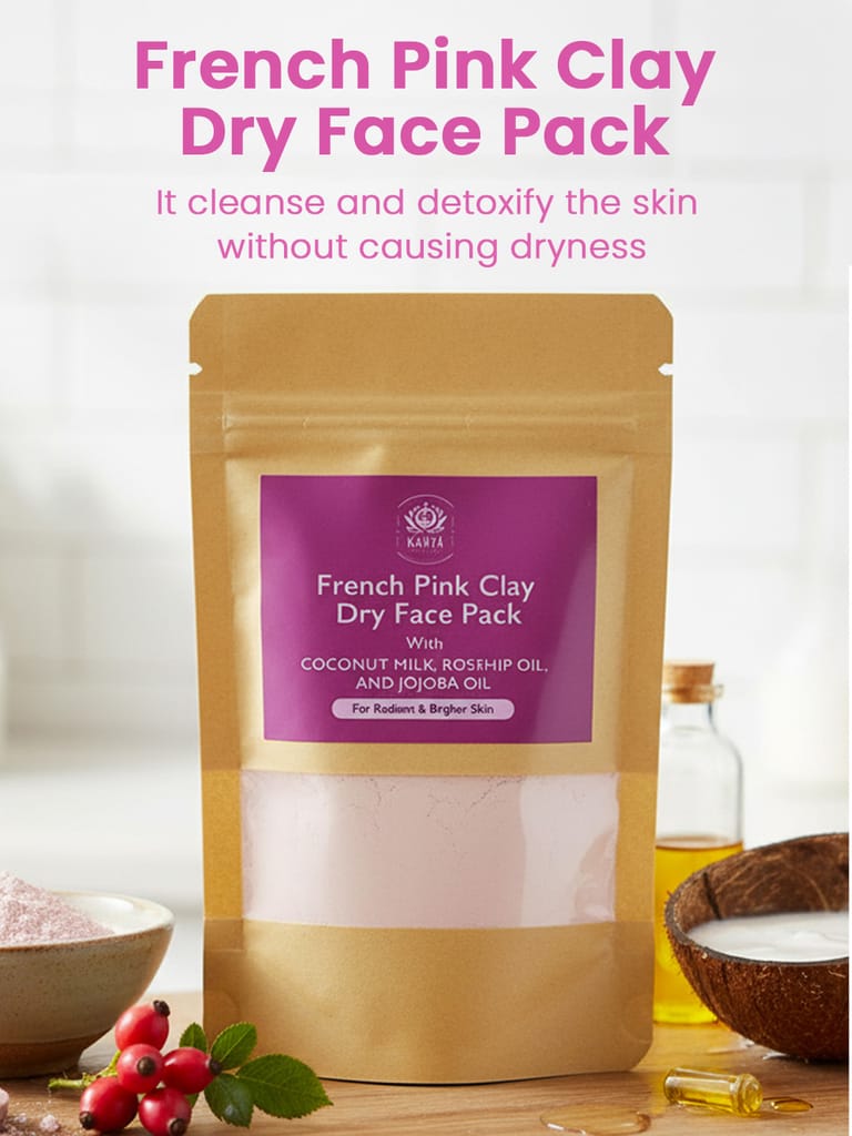 Kaaya Natural French Pink Clay Dry Face Pack view 2
