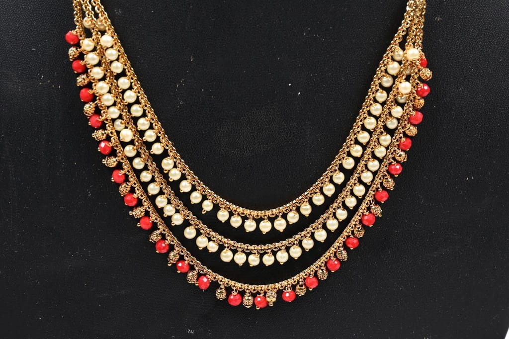 SONCHIRAIYA NECK PIECE(THREE STEP CHAIN) view 2
