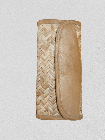 HANDMADE BAMBOO CLUTCH PURSE view 2