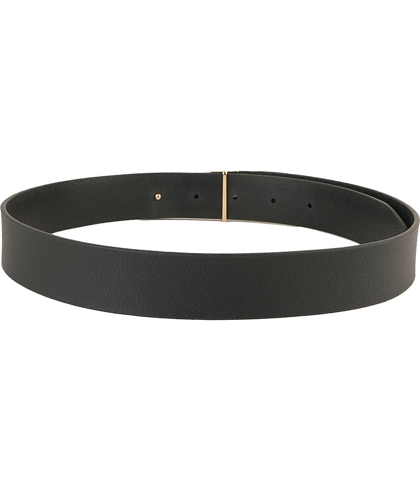 STYLE SHOES - Black Leather Men's Formal Belt ( Pack of 1 ) view 2