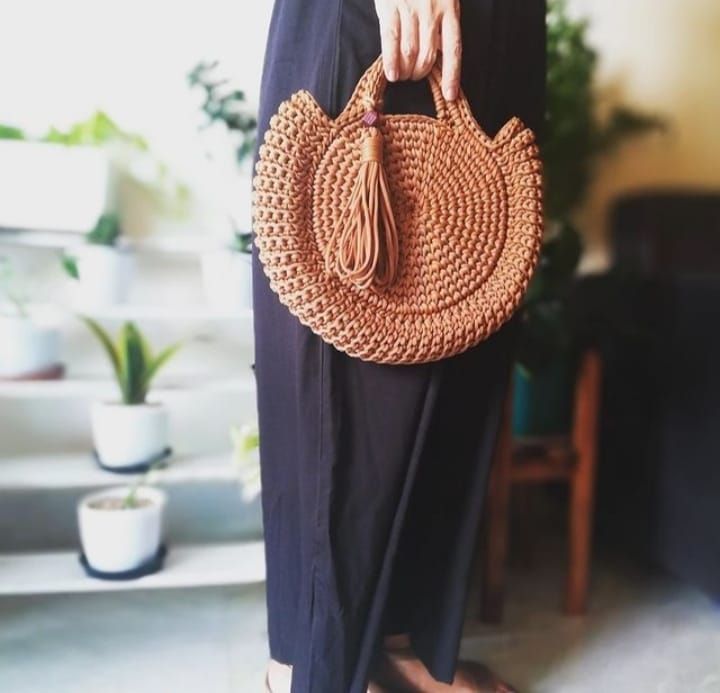 Handmade Crochet Handbag view 2
